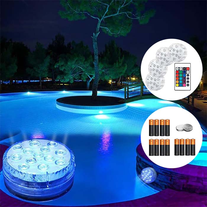 GlowBundle, 4 vízálló LED lámpa + akkumulátor készlet - Image 3
