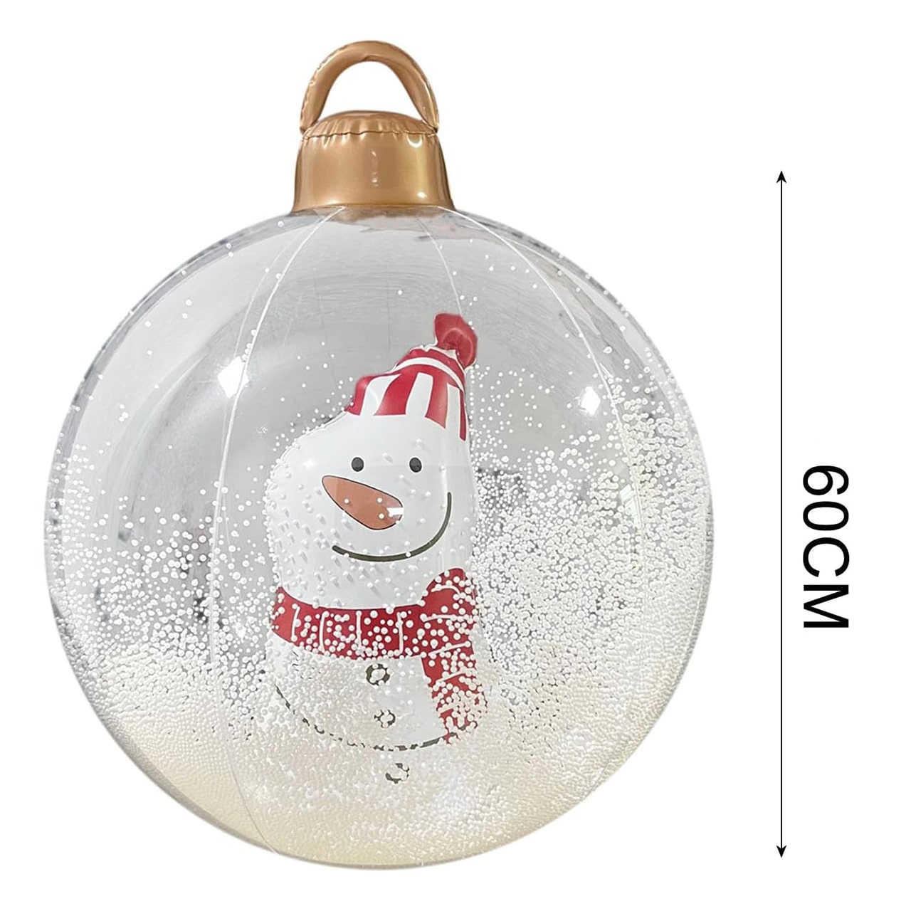 GlowySnowy, karácsonyi gömb hóember mintával és fénnyel - Image 9