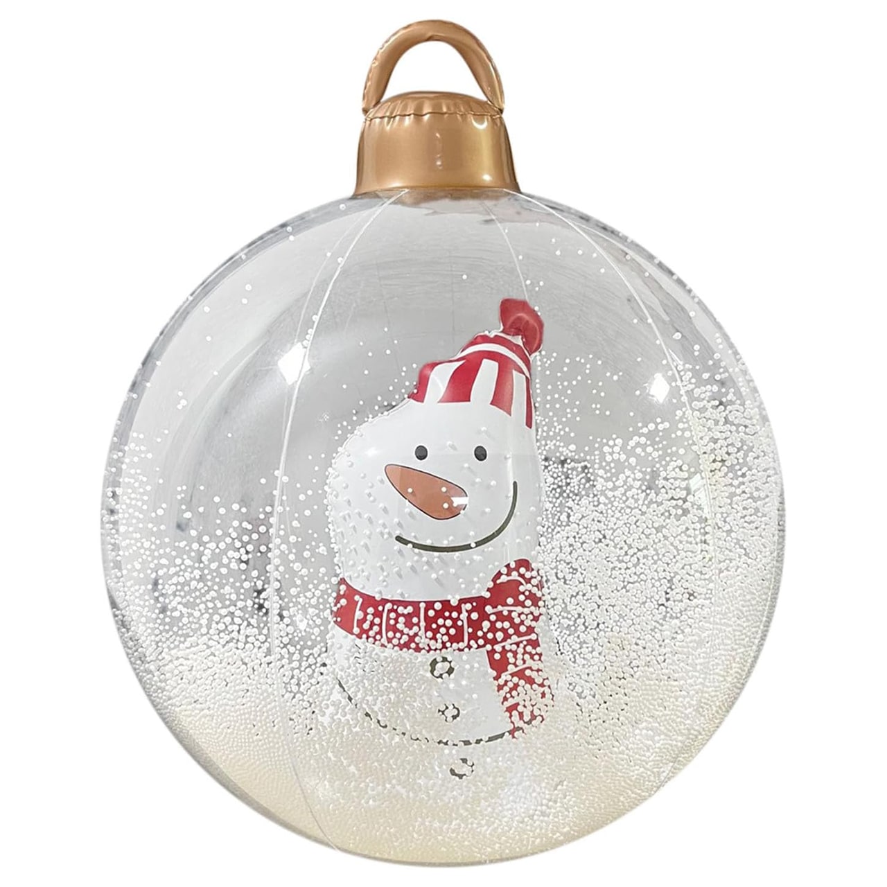 GlowySnowy, karácsonyi gömb hóember mintával és fénnyel - Image 10