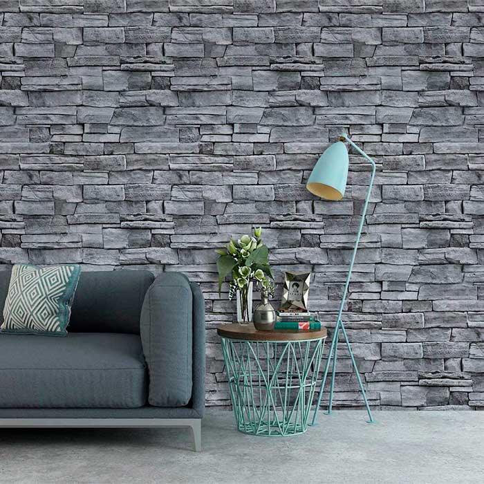 GreyBricks, öntapadós falmatricák 3D szürke tégla megjelenéssel - Image 3