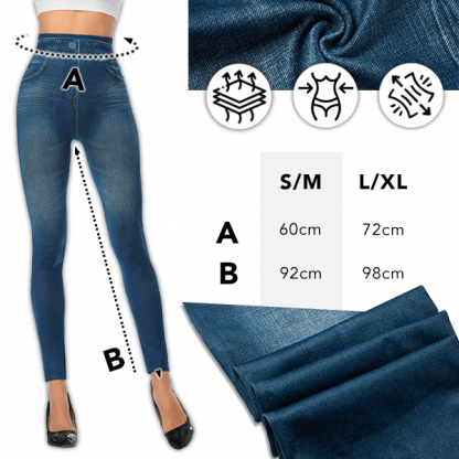 JEANLEGS-S/M, Formázott farmernadrág - Image 3