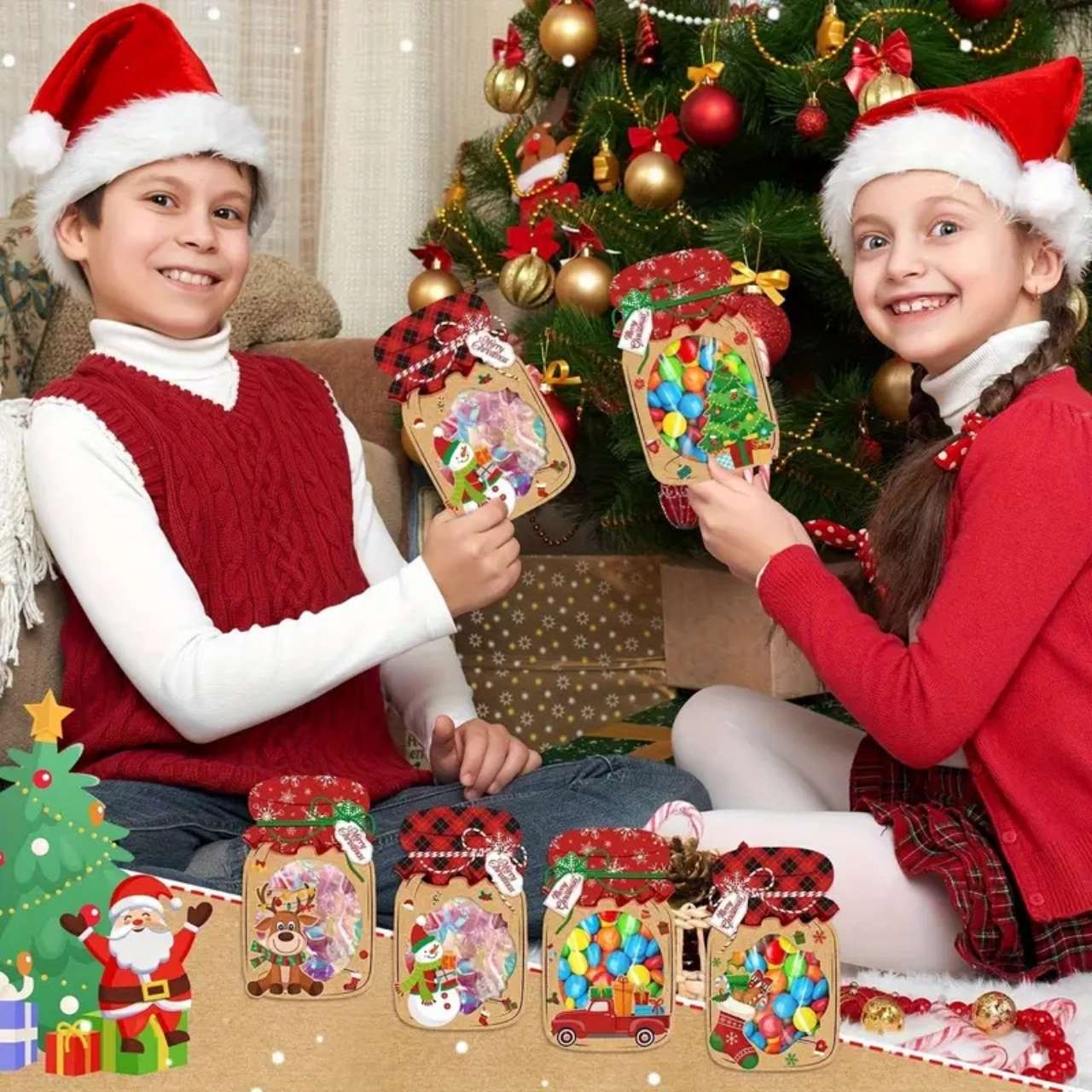 JarGifts, Karácsonyi Ajándékkártya Készlet (48 db) - Image 4