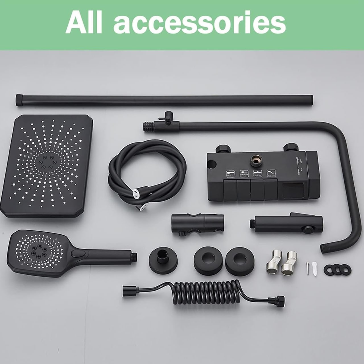 LuxShowerSet, luxus zuhanykészlet 3 különböző tartozékkal - Image 9