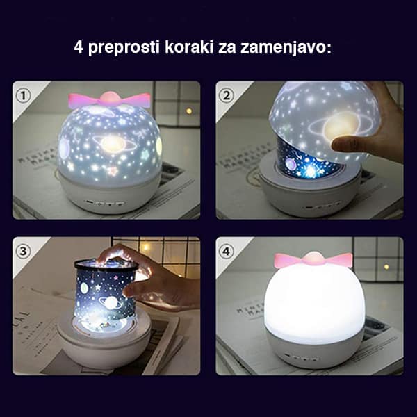 MagicLamp, dinamikus 2 az 1-ben projektorlámpa, 6 különböző mintával - Image 8