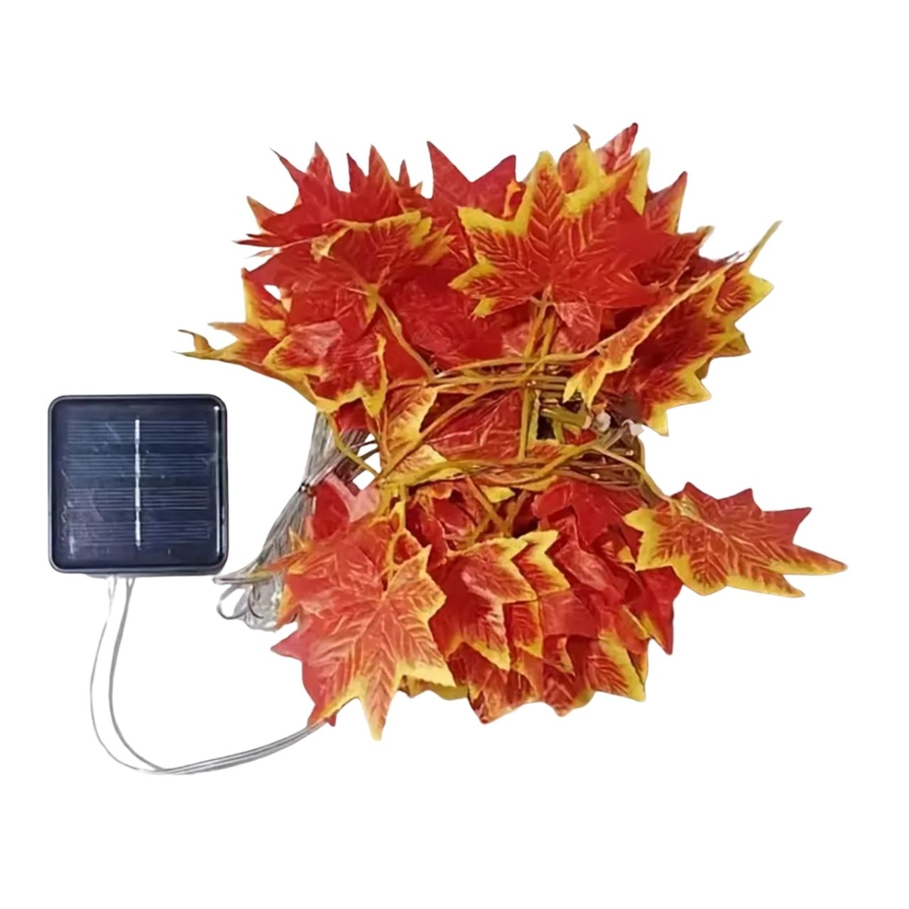 Napelemes LED-es fényfüzér őszi levelekkel, MapleLeaf - Image 6