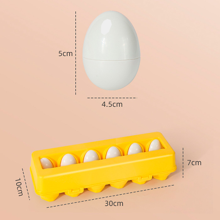 MatchingEggs, didaktikus játék - készlet dobozzal és 12 tojással - Image 2