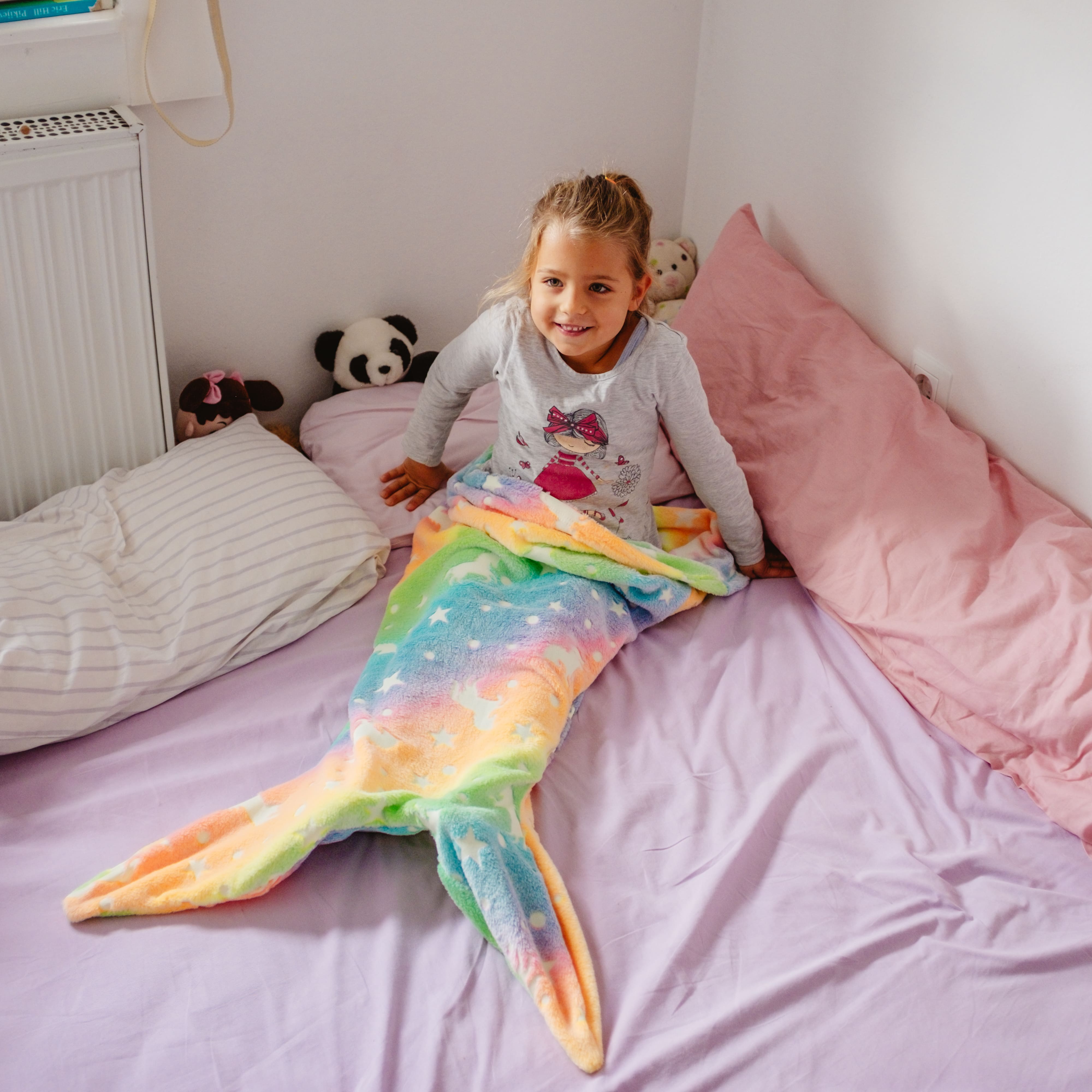 MermaidBlanket, halszárkötő alakú gyermek takaró - Image 8