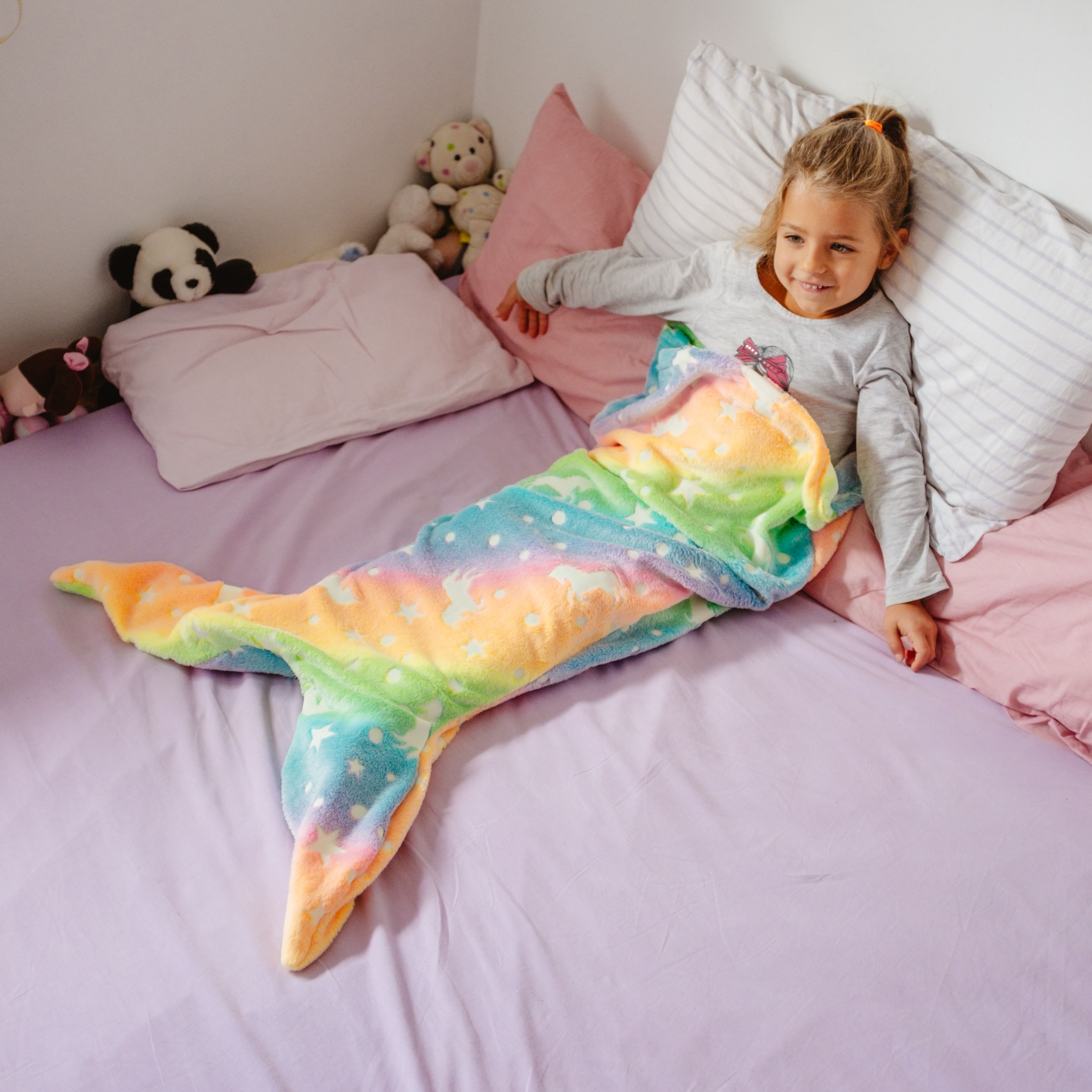 MermaidBlanket, halszárkötő alakú gyermek takaró - Image 9