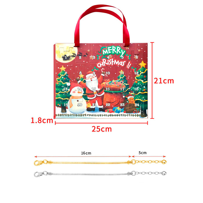MerryChristmas, adventi naptár karkötő medálokkal - Image 2