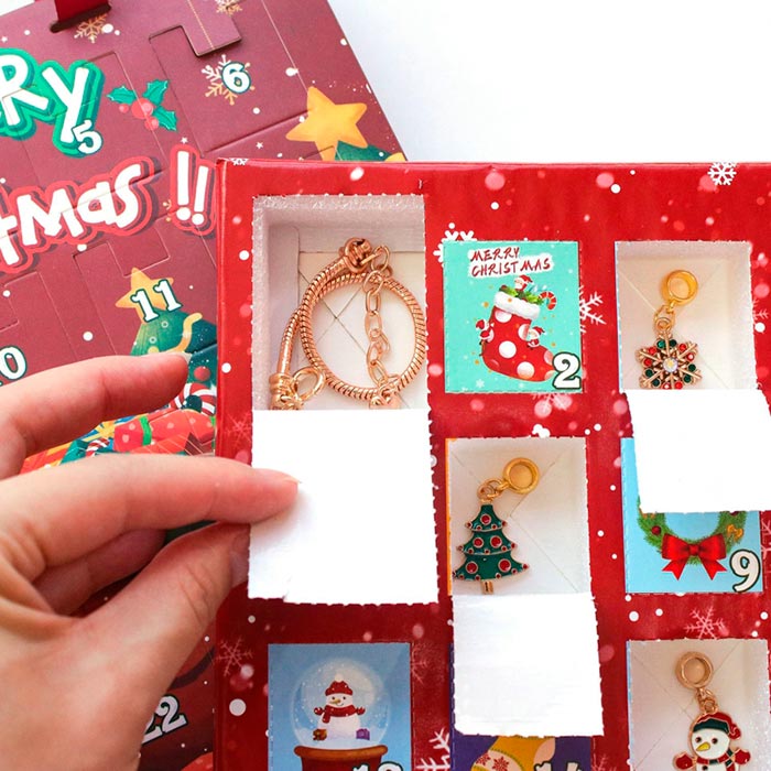 MerryChristmas, adventi naptár karkötő medálokkal - Image 5