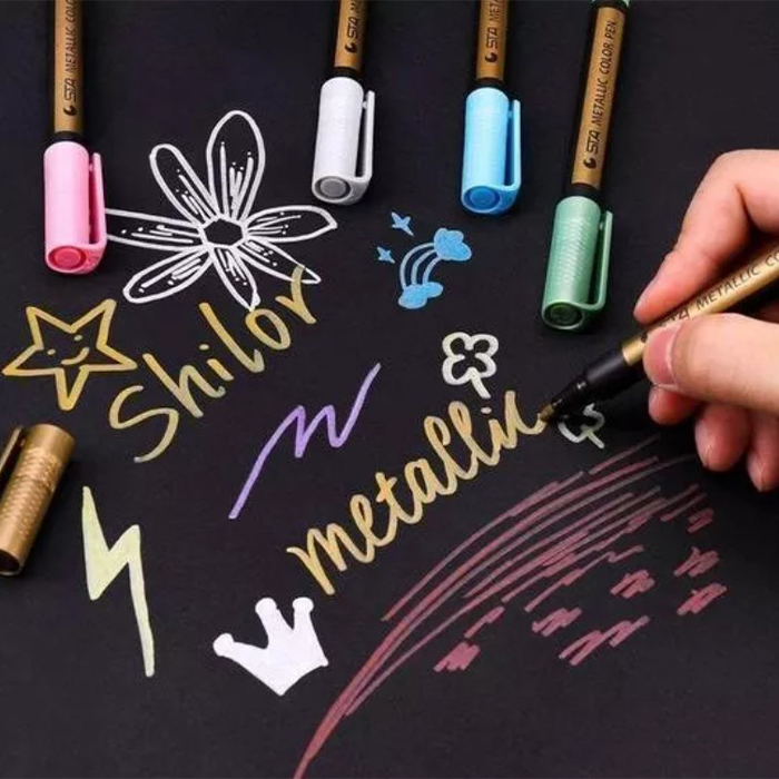 MetallicColorPen, 10 darabos filckészlet tervezéshez - Image 2