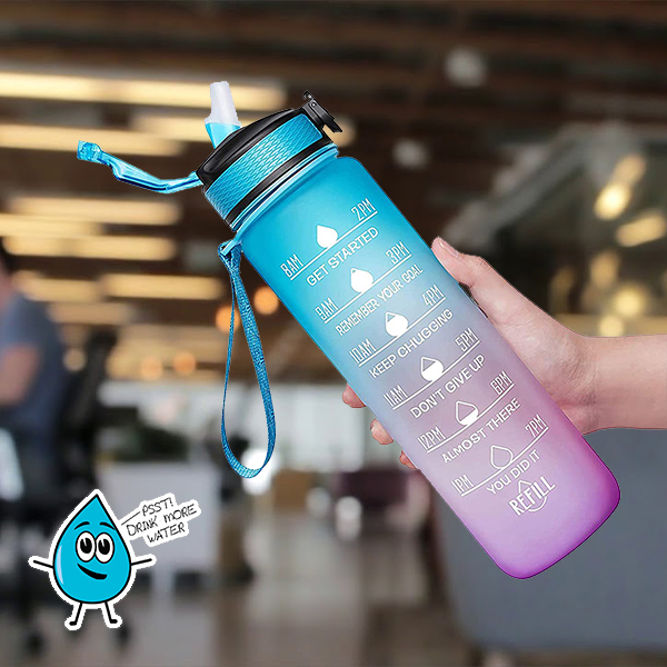 MotivationalBottle, motivációs kulacs idézetekkel és időskálával (1000 ml) - Image 7