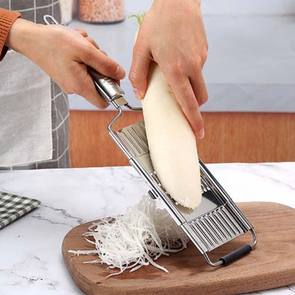 MultiSlicer, multifunkcionális zöldségszeletelő ergonomikus csúszásgátló fogantyúval és 3 különböző méretű pengével - Image 8