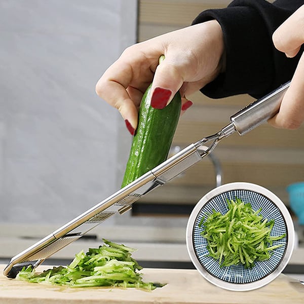 MultiSlicer, multifunkcionális zöldségszeletelő ergonomikus csúszásgátló fogantyúval és 3 különböző méretű pengével - Image 10