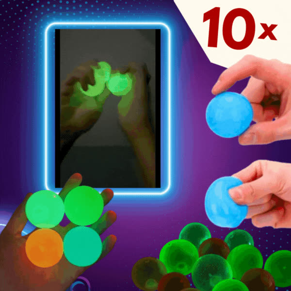 NEONBALLS, Világító stresszlabdák GlowBuddies - video