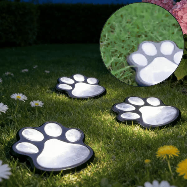 Mancs alakú napelemes LED-lámpák, Paws - video