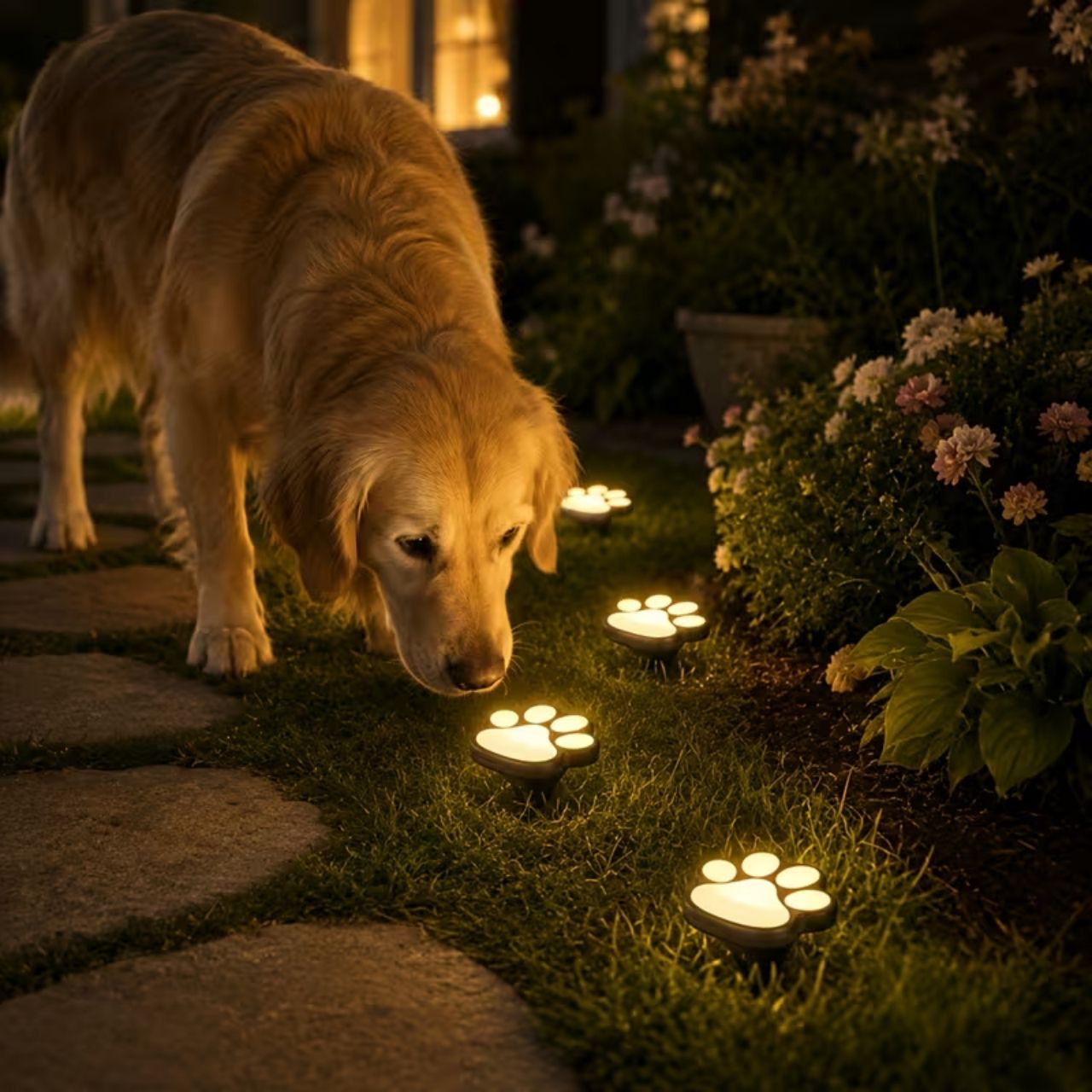 Mancs alakú napelemes LED-lámpák, Paws - Image 2