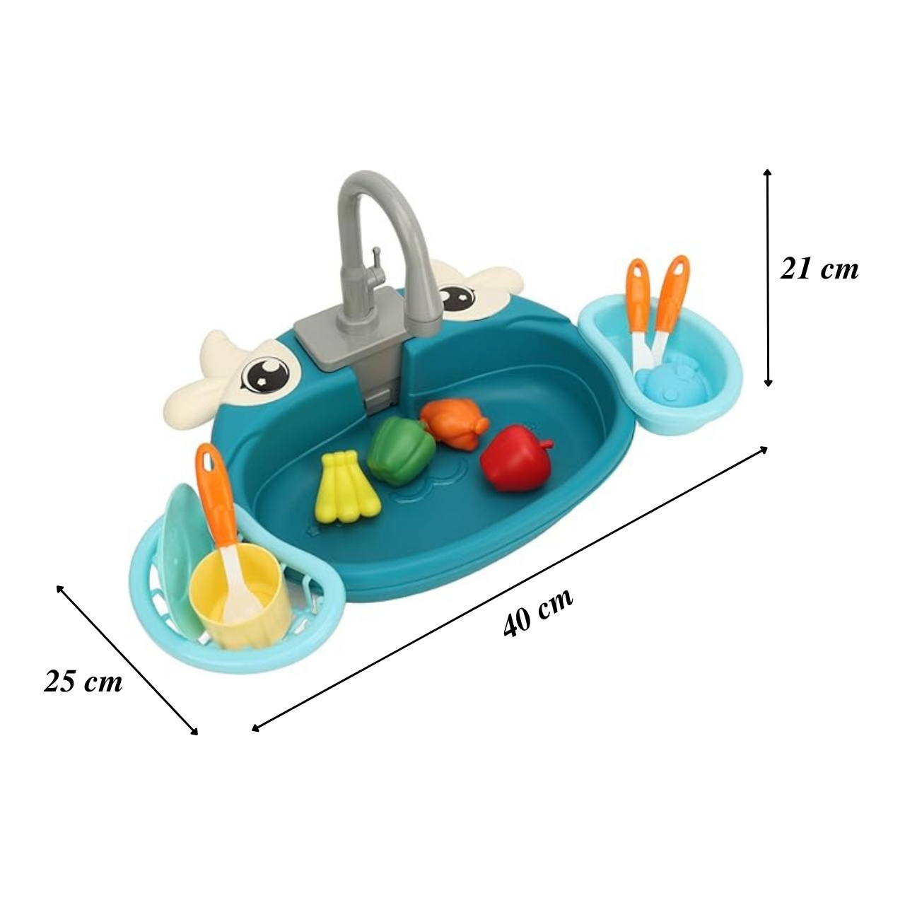 PlaySink, gyerek konyhai készlet mosogatóval - Image 2