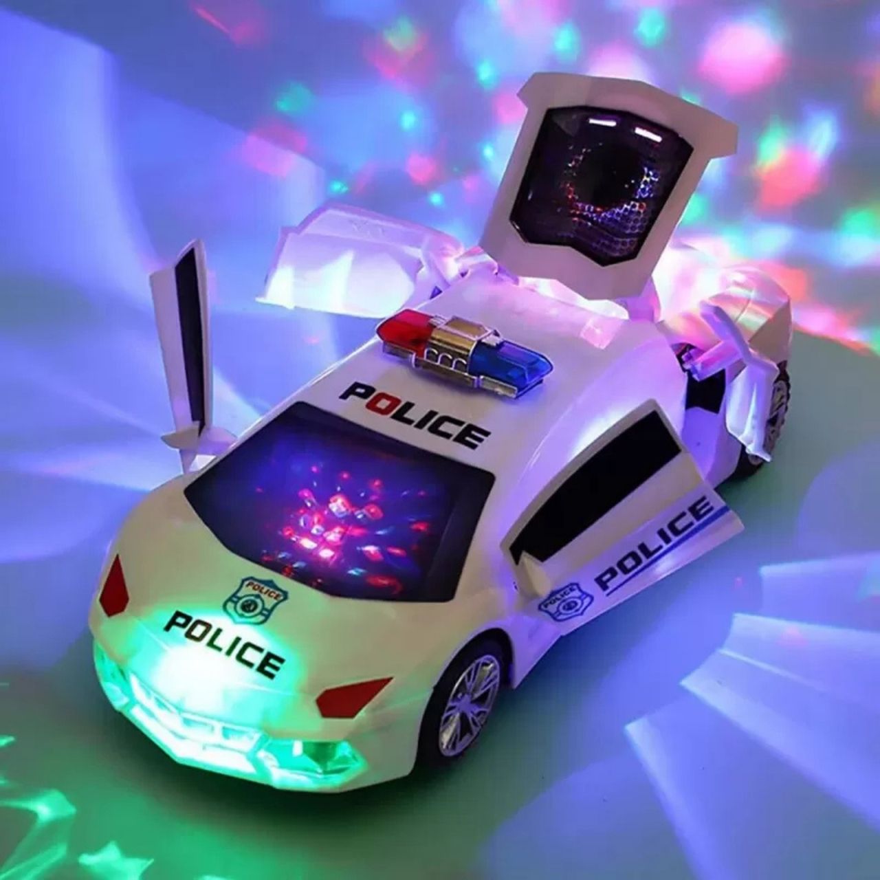 PoliceCar, rendőrautó LED fényekkel - Image 7