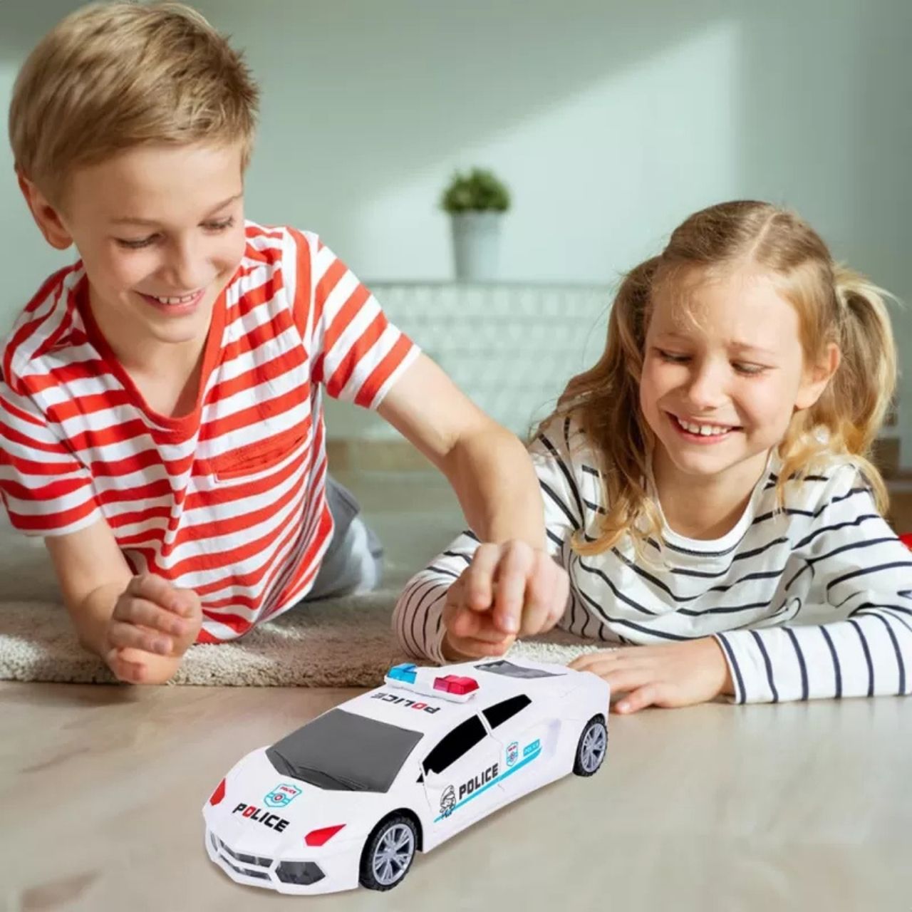 PoliceCar, rendőrautó LED fényekkel - Image 9