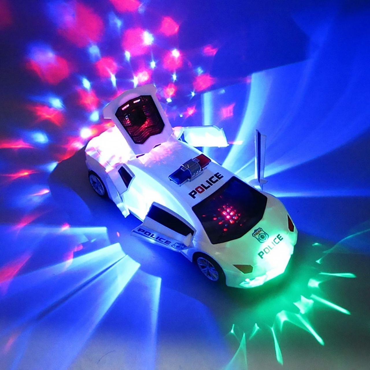 PoliceCar, rendőrautó LED fényekkel - Image 10