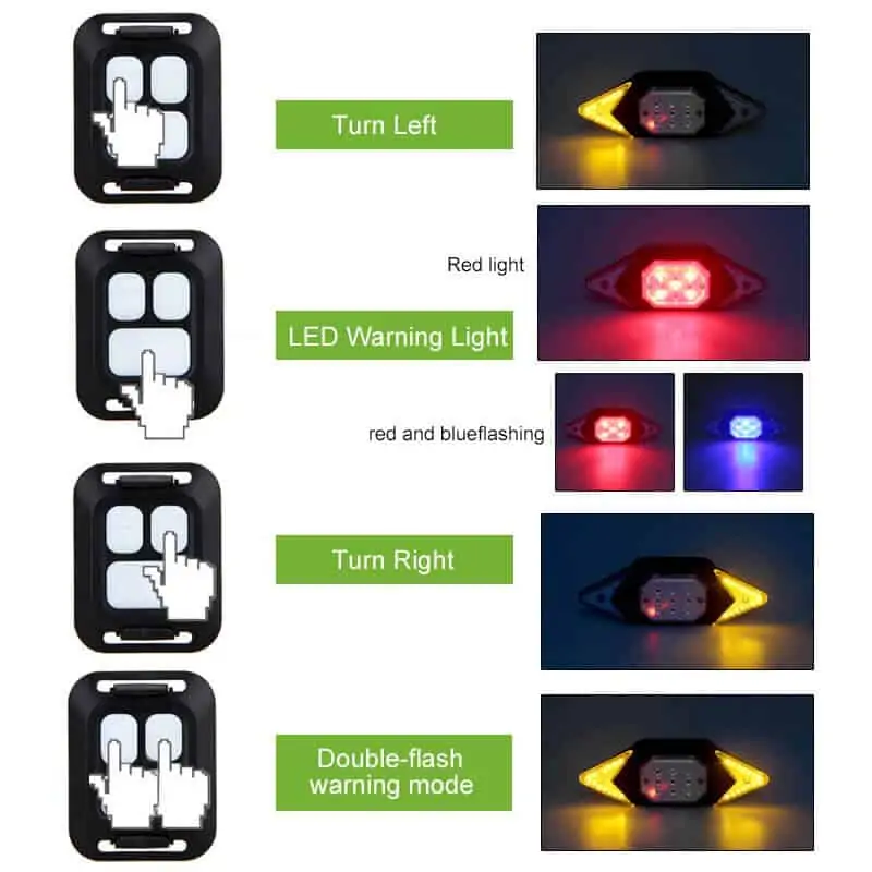 RearLightIndicator, kerékpáros irányjelző vezeték nélküli távirányítóval - Image 7