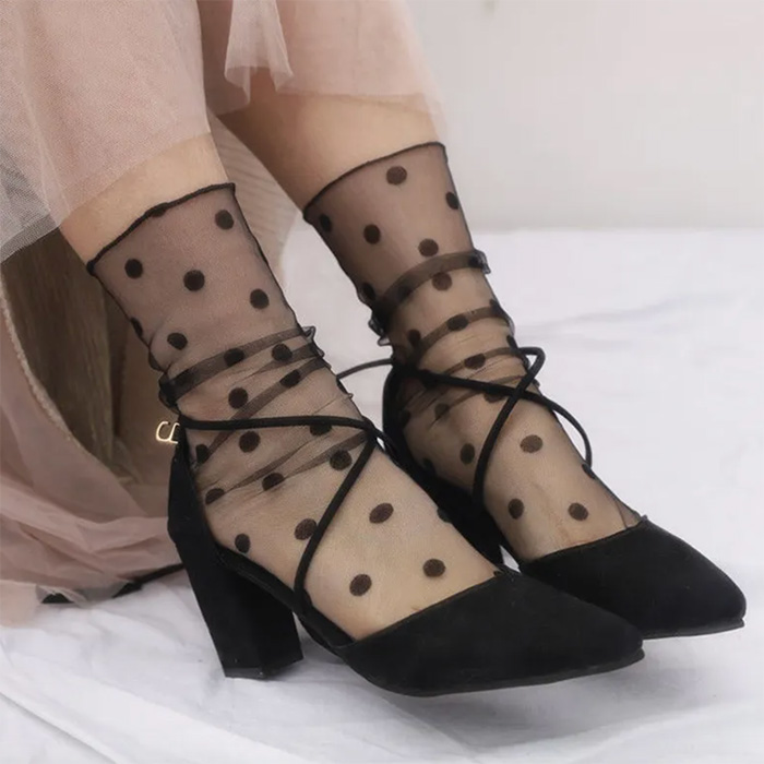 RetroMeshSocks, 5 pár meleg divat zokni - Image 4