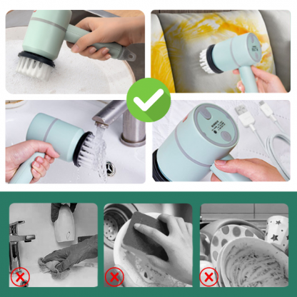 SCRUBBER, Vezeték nélküli elektromos tisztító kefe készlet - Image 4