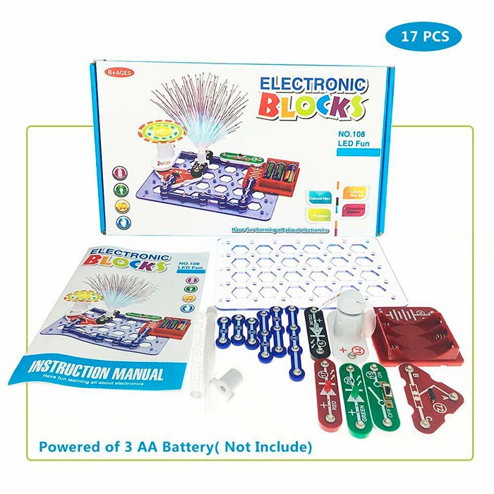 ScienceKit, egy didaktikus játék, ahol a gyermek megtanulja az elektromosság alapjait (17 darabos világ) - Image 2