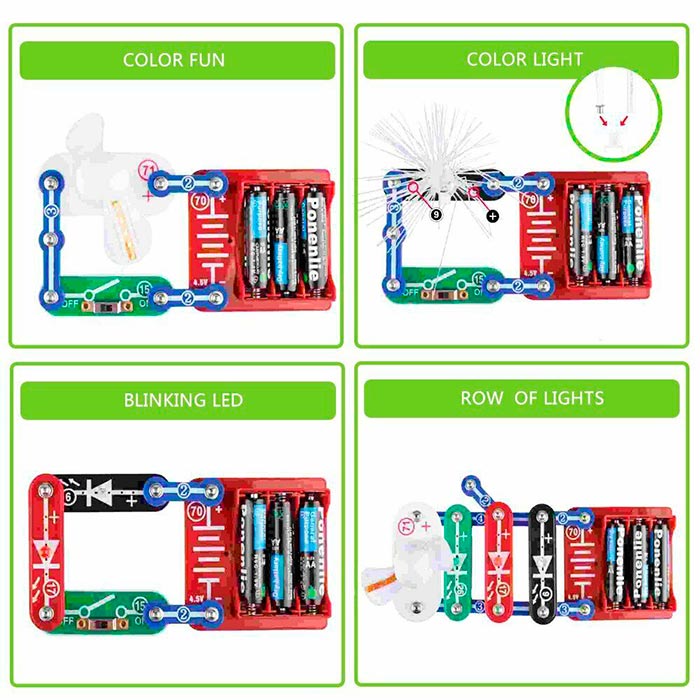 ScienceKit, egy didaktikus játék, ahol a gyermek megtanulja az elektromosság alapjait (17 darabos világ) - Image 5