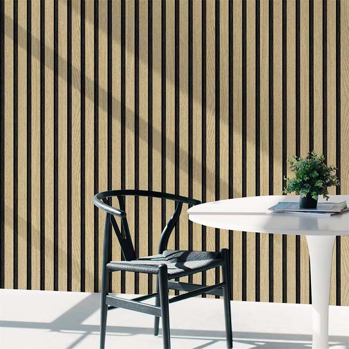 SlatWall, öntapadós matrica természetes fa megjelenéssel (300 x 45 cm) - Image 1