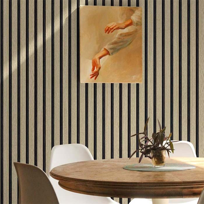 SlatWall, öntapadós matrica természetes fa megjelenéssel (300 x 45 cm) - Image 5