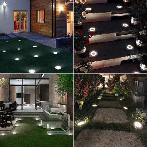 SolarGardenLights, 4 napelemes LED lámpa a kertbe vagy az ösvényre - Image 8