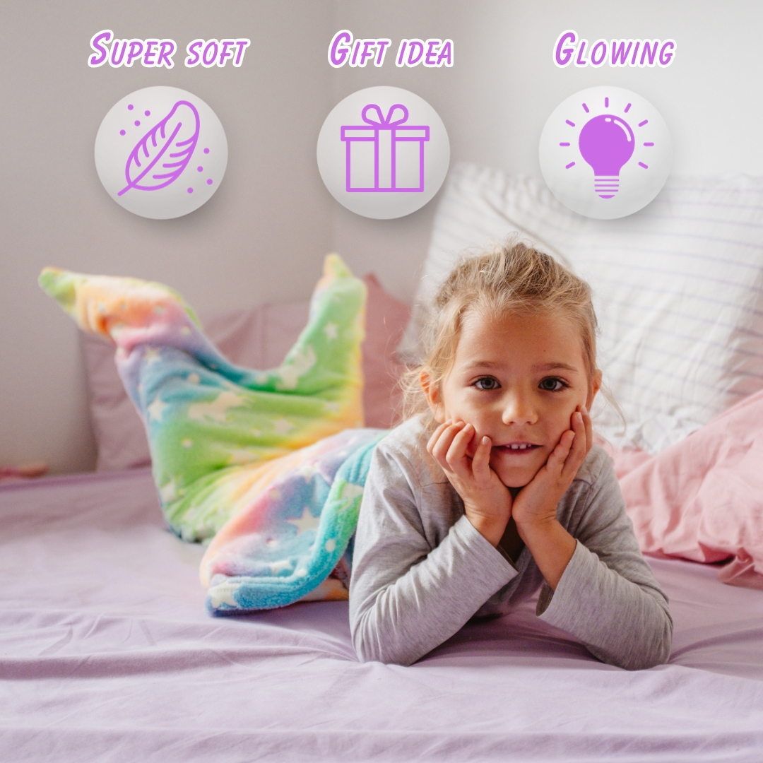 SparkleMermaid, ajándék készlet egy lány takaróval és egy gyémánt és matrica készlettel INGYEN - Image 7
