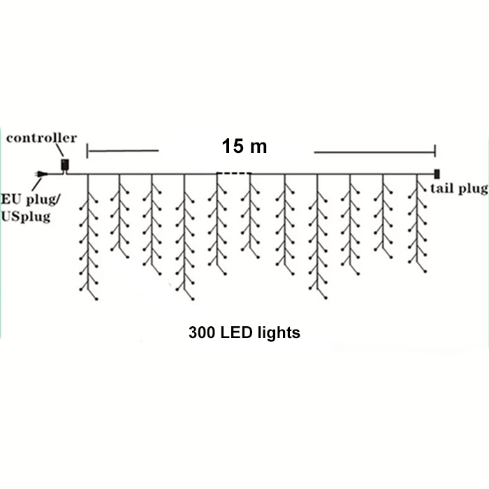 Stringy, LED fényfüzér (15 m) - Image 2