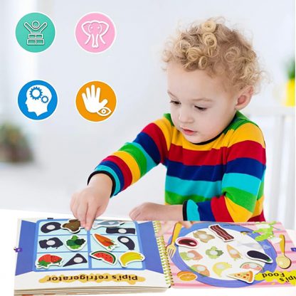 TIHKNJIGA, Interaktív Montessori könyv matricákkal - Image 5