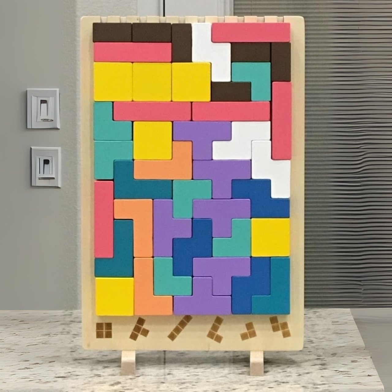 Tetris, fából készült didaktikus játék - Image 2