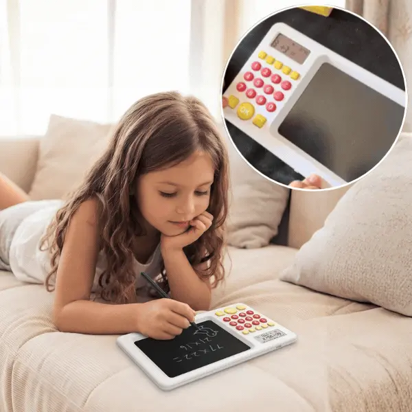 2 az 1-ben tanulótablet számológéppel gyermekeknek, TrainMath - Image 1