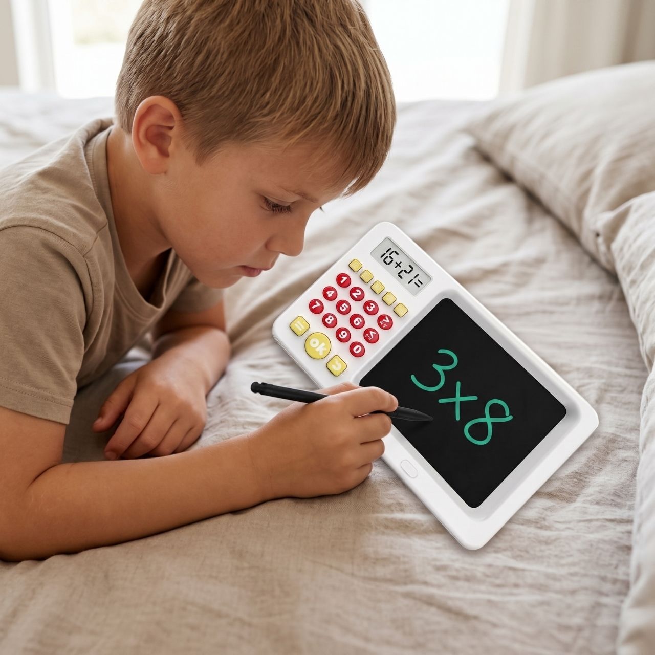2 az 1-ben tanulótablet számológéppel gyermekeknek, TrainMath - Image 10