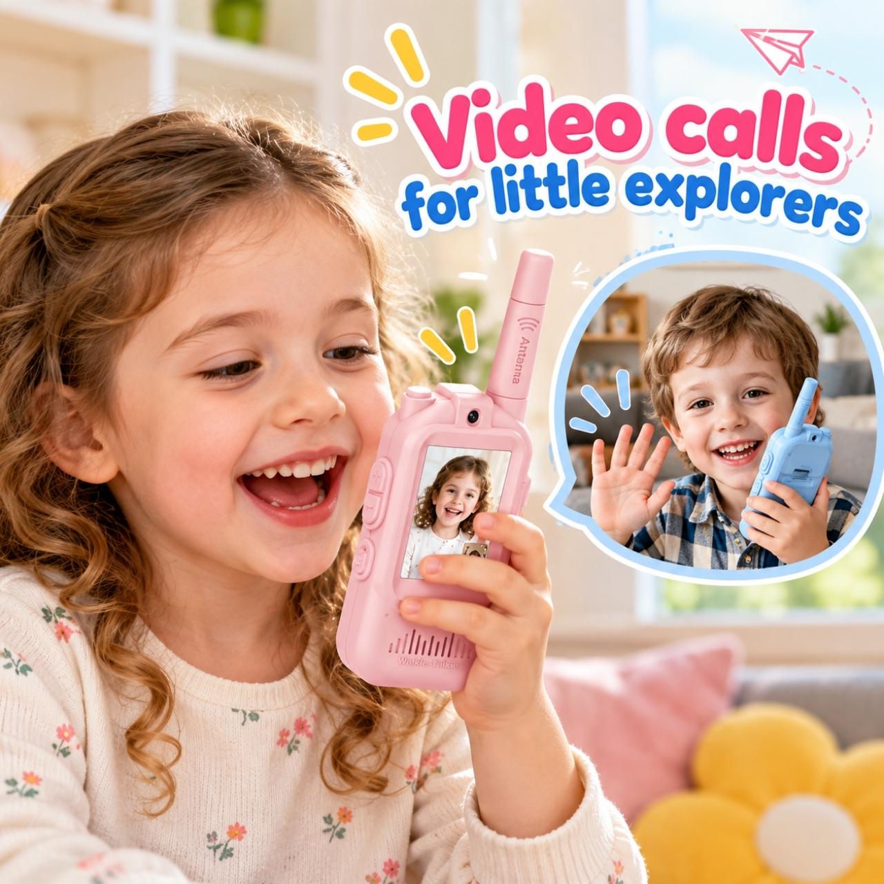 Gyermek walkie-talkie kijelzővel (2 db), VideoTalkie - Image 5