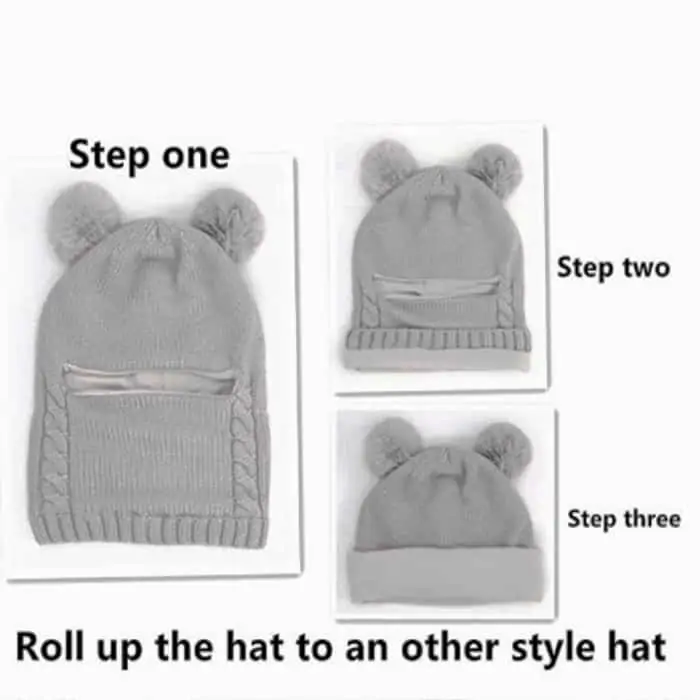 WinterHat, baba téli sapka, amely takarja és melegben tartja a fejet, a nyakat és a füleket - Image 1