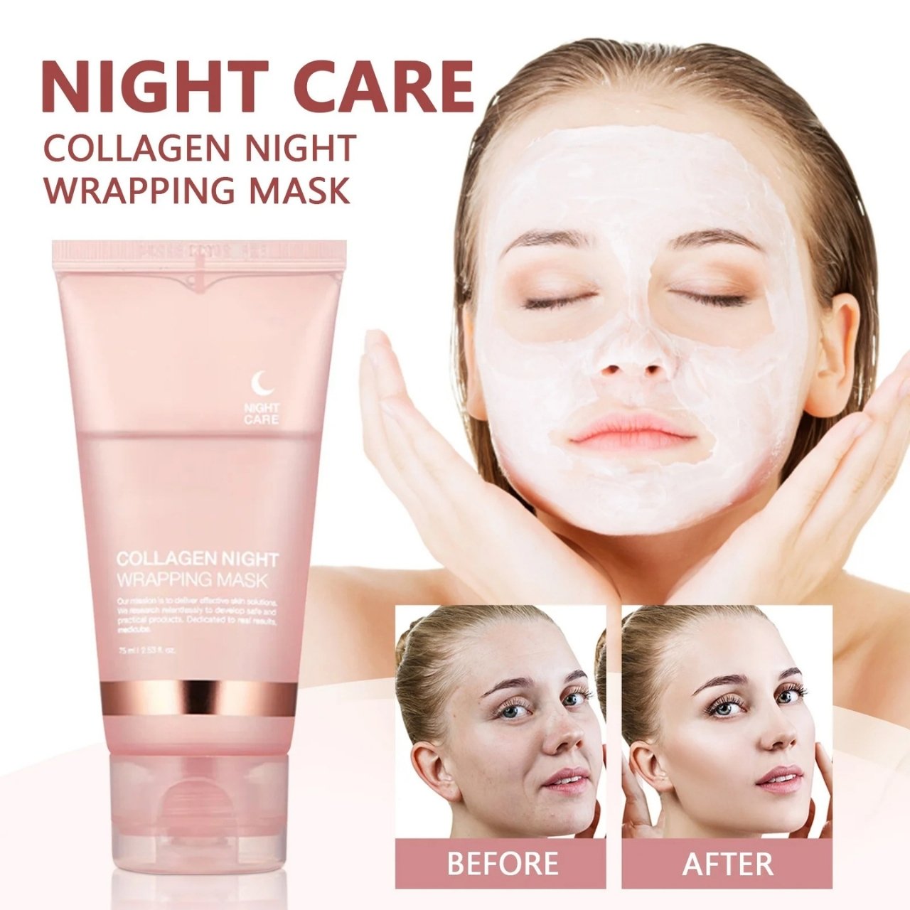CollagenMask, kollagénes éjszakai arcpakolás peel-off hatással (1+1 INGYENES ) - Image 5