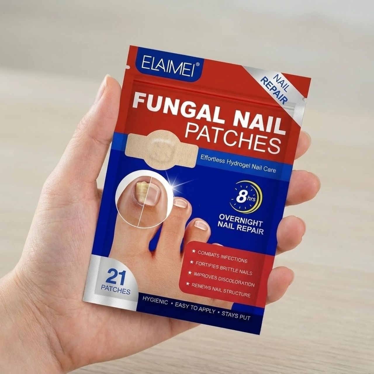 FungalPatches, helyreállító tapaszok a sérült körmök ápolására (21 db.) (1+1 INGYENES ) - Image 5