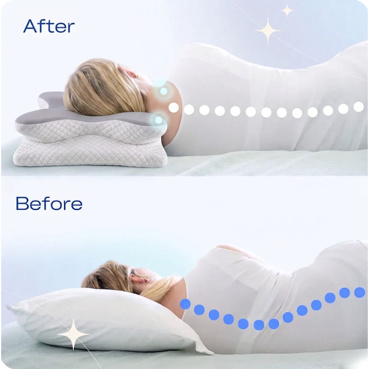 Ergonomikus párna memóriahabbal, CervicalPillow - Image 8
