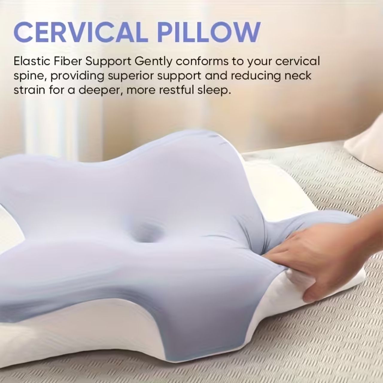 Ergonomikus párna memóriahabbal, CervicalPillow - Image 6
