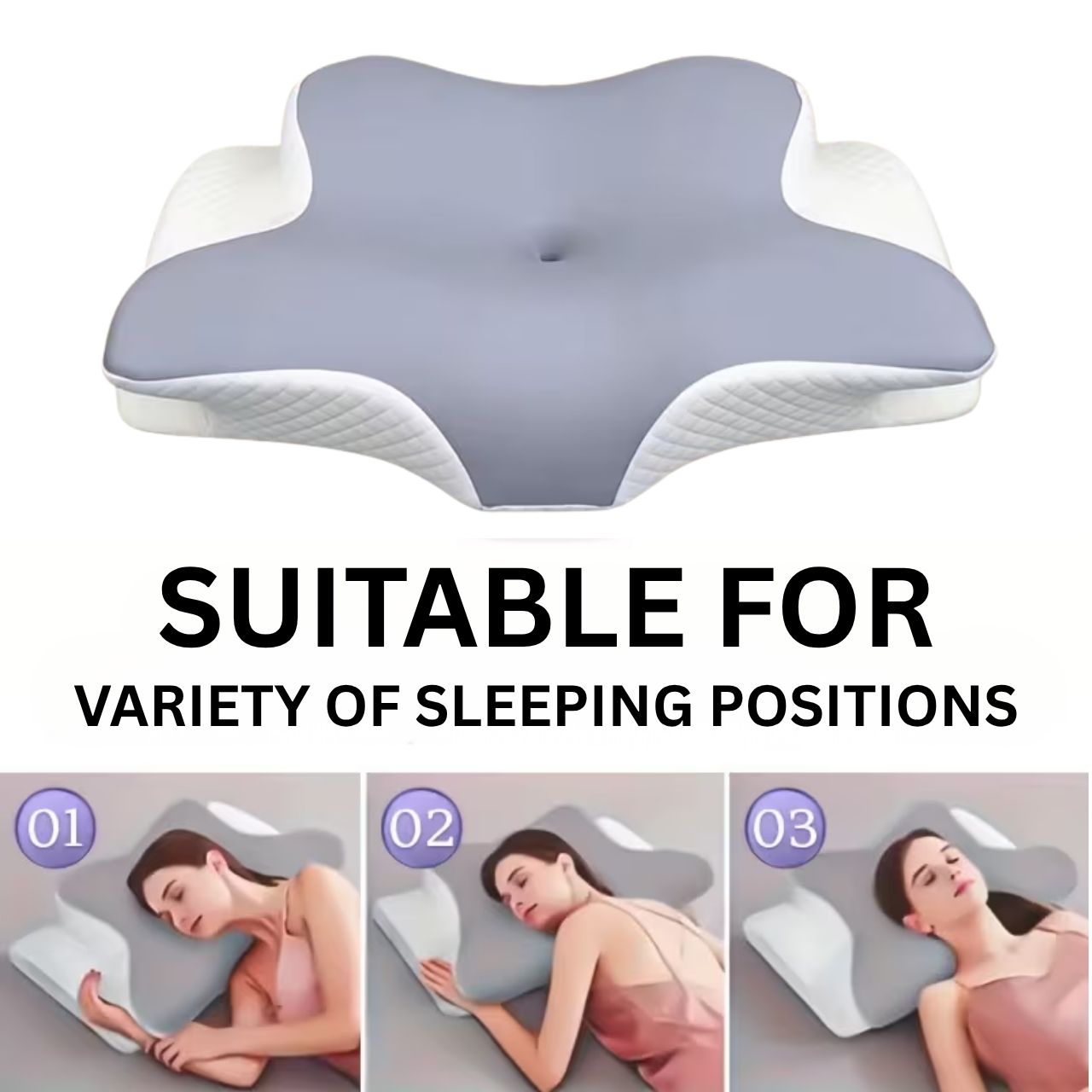 Ergonomikus párna memóriahabbal, CervicalPillow - Image 5