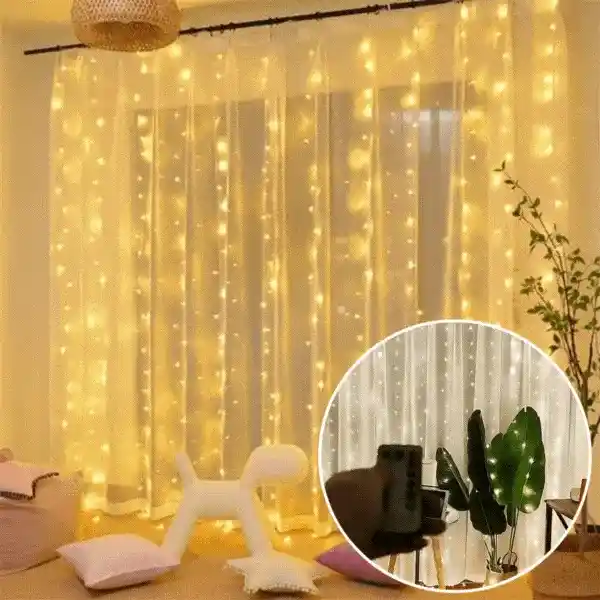 CurtainLED, LEDlámpás fényfüggöny (300 darab izzó, 3x3m) - Image 1