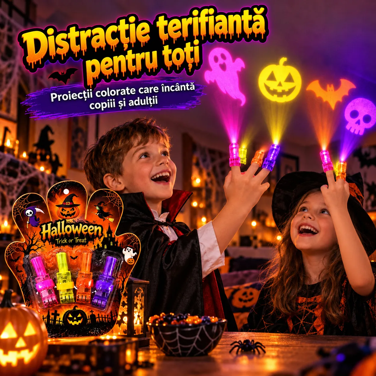 LED-es ujjprojektorok – Halloween, FingerLights - Image 5