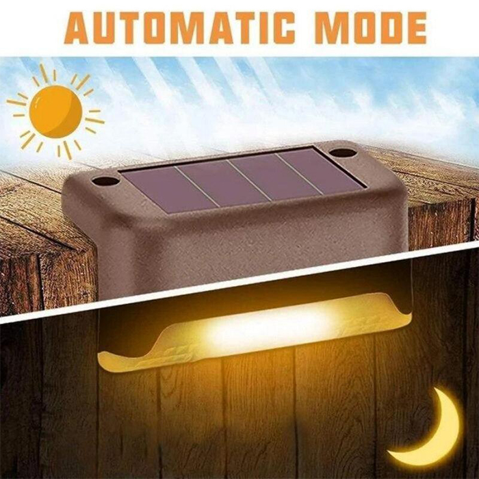 PatioLights, 4 részes vízálló, napelemes kerti LED lámpa készlet - Image 8