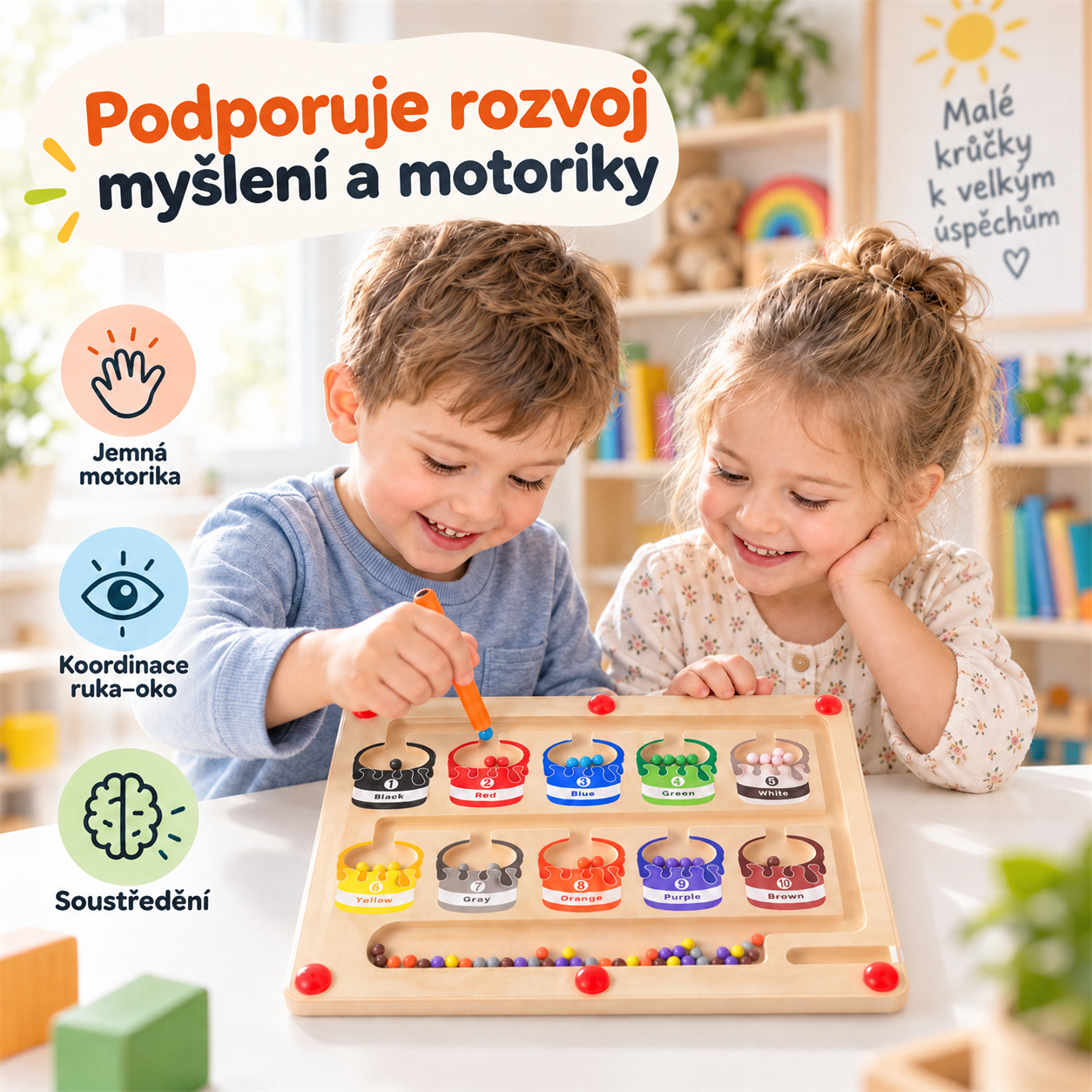 A játék serkenti a szellemi és motoros fejlődést!